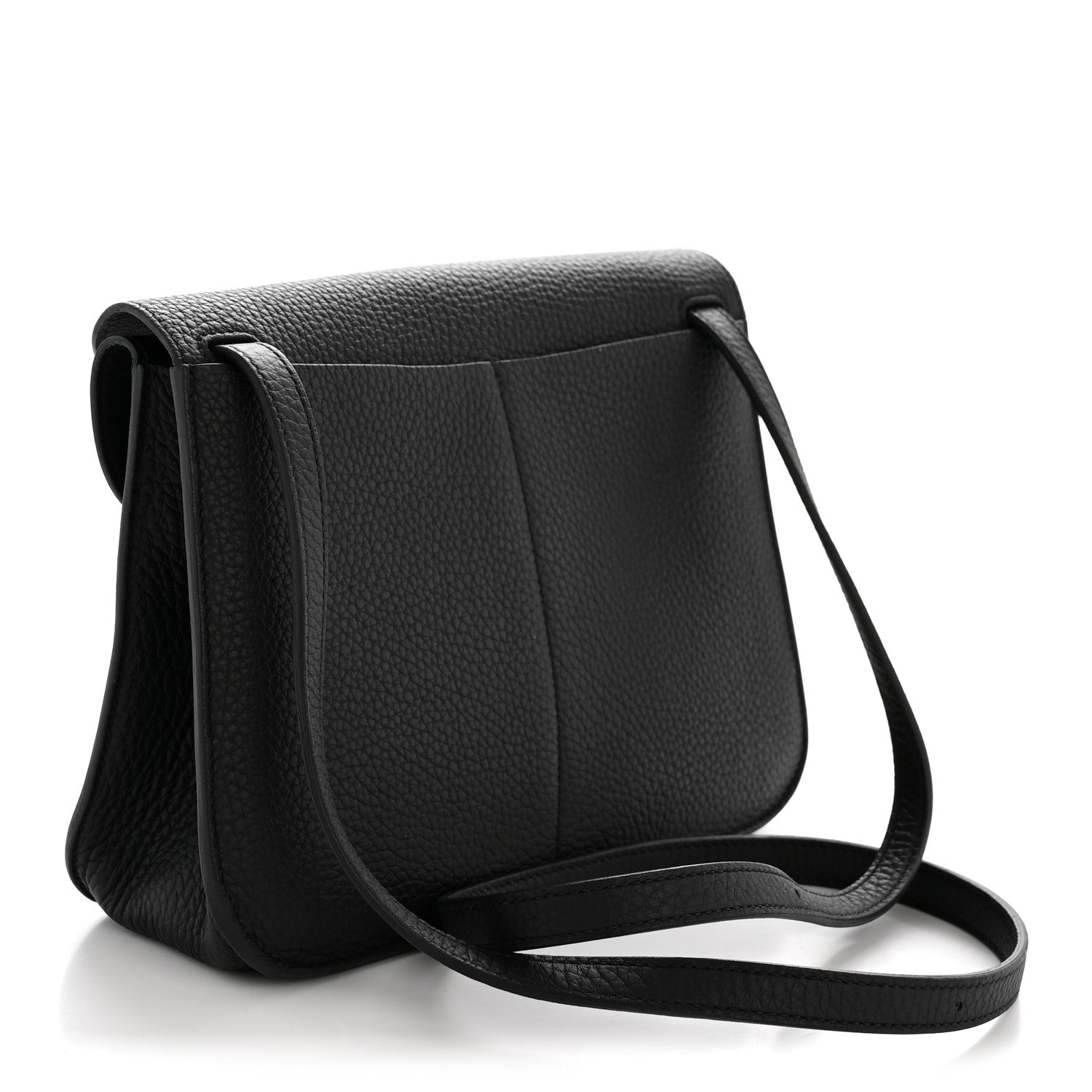 Hermes Taurillon Clemence Halzan 25 Black 3 of 13