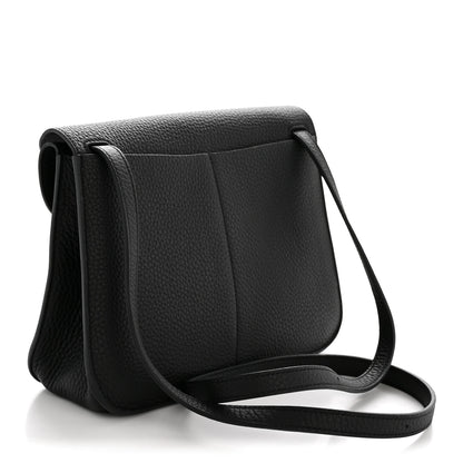 Hermes Taurillon Clemence Halzan 25 Black 3 of 13