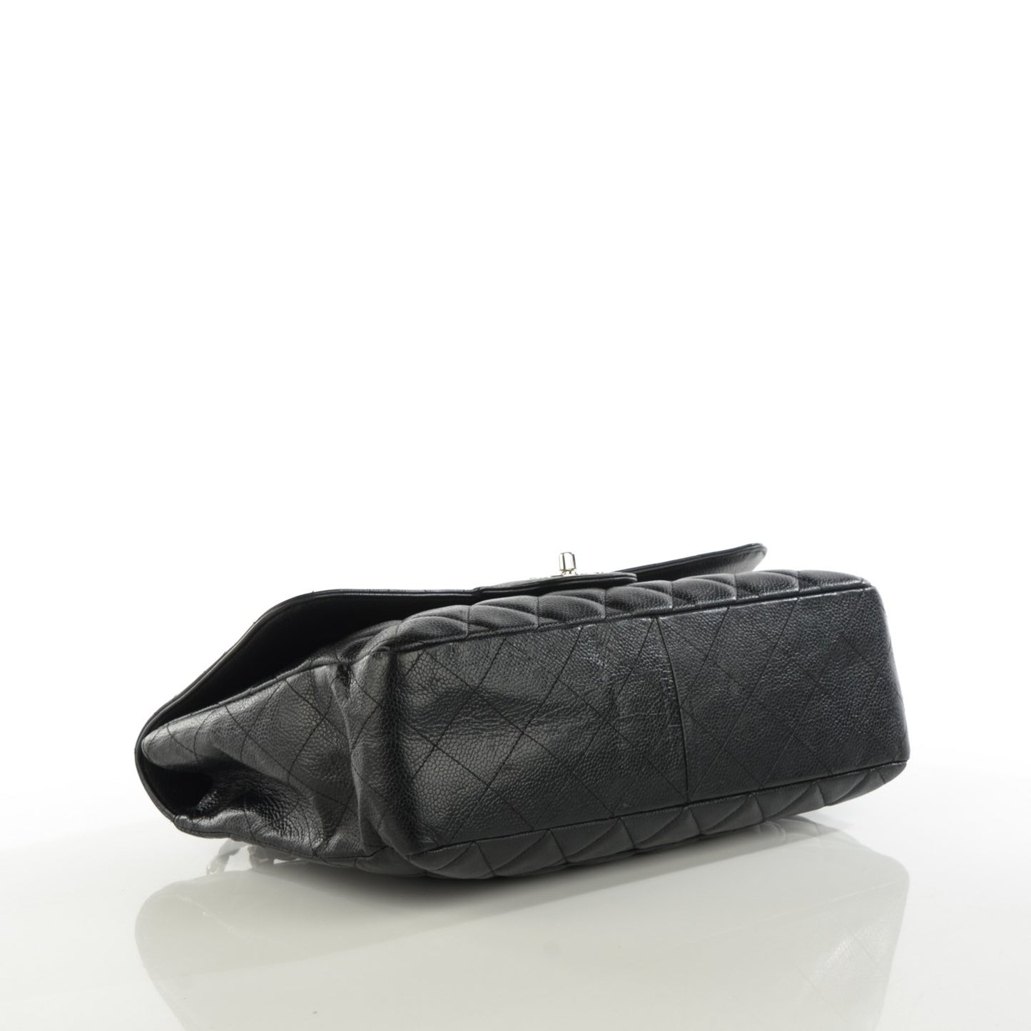 Caviar Quilted Jumbo Single Flap Black