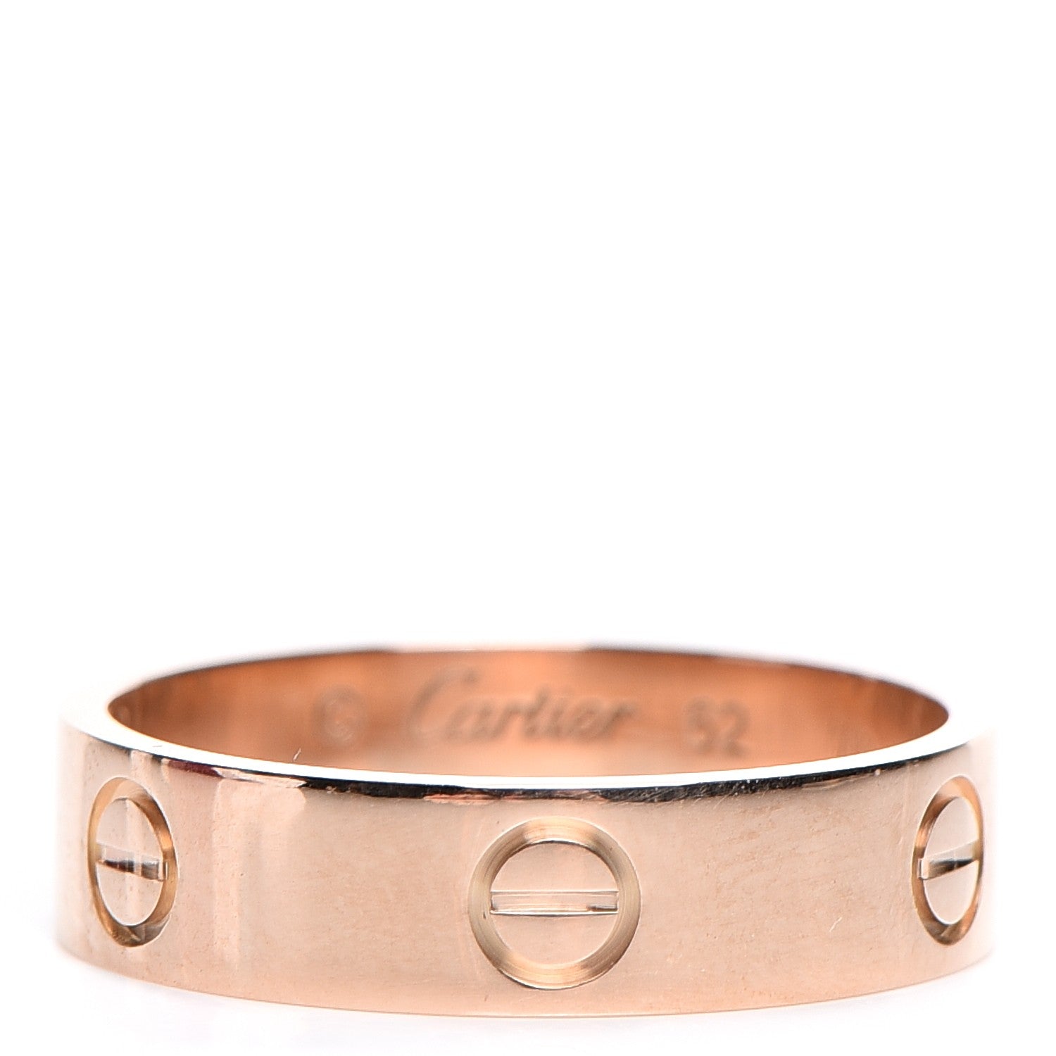 Cartier 18K Pink Gold 5.5mm LOVE Ring 62 10 1 of 5