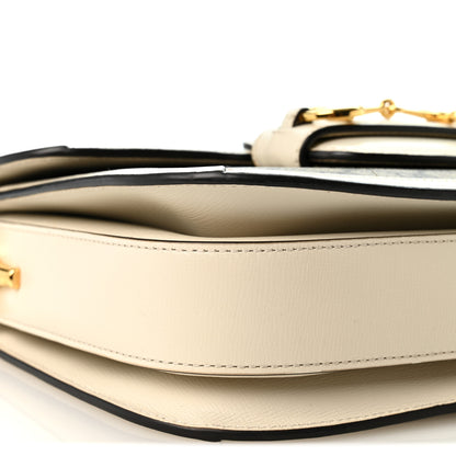 Gucci GG Supreme Monogram Horsebit 1955 Shoulder Bag Beige Mystic White 8 of 11