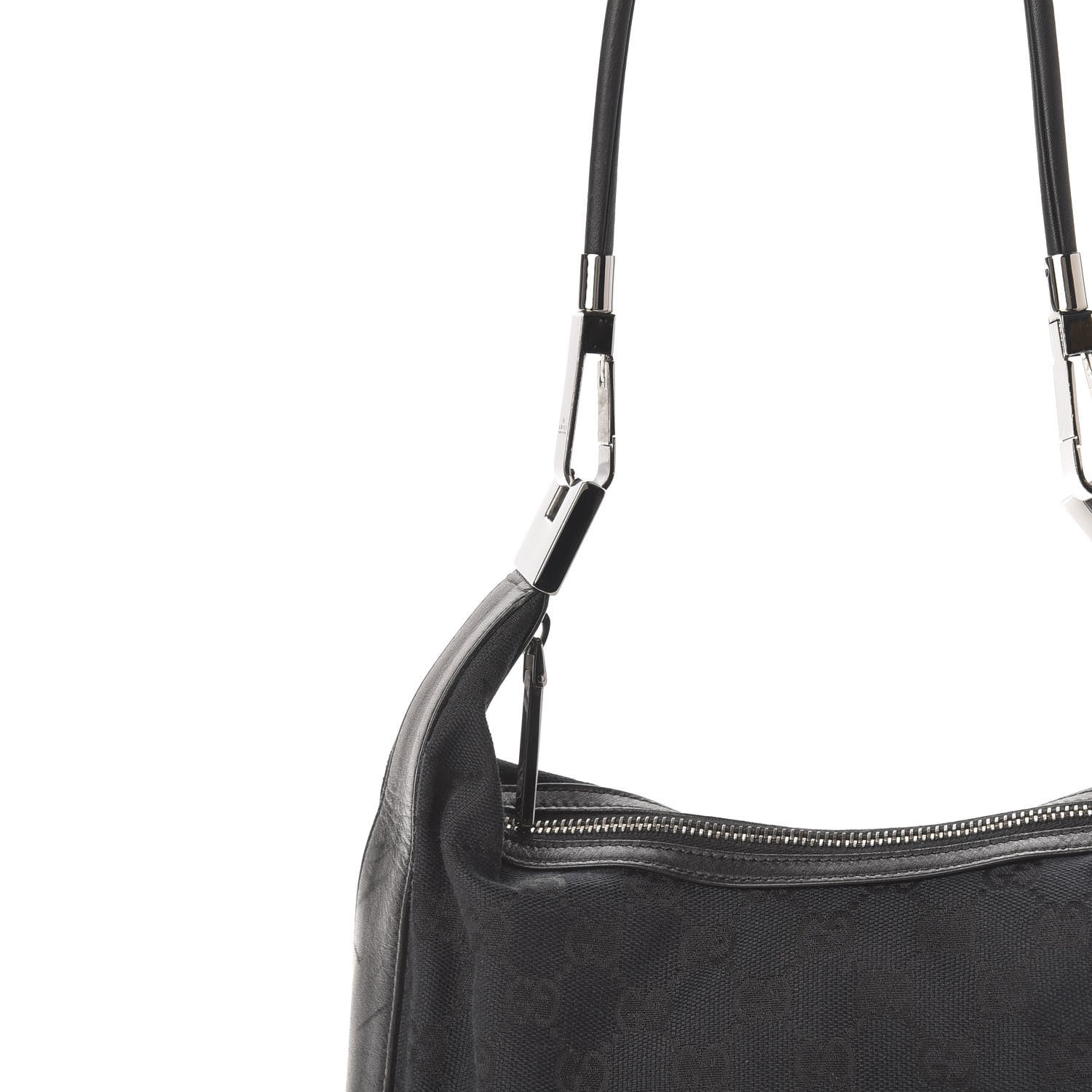 Gucci Monogram GG Small Clasp Hobo Black 13 of 13