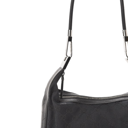 Gucci Monogram GG Small Clasp Hobo Black 13 of 13