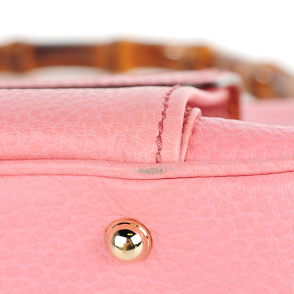 Gucci Calfskin Bamboo Top Handle Bag Pink 10 of 10
