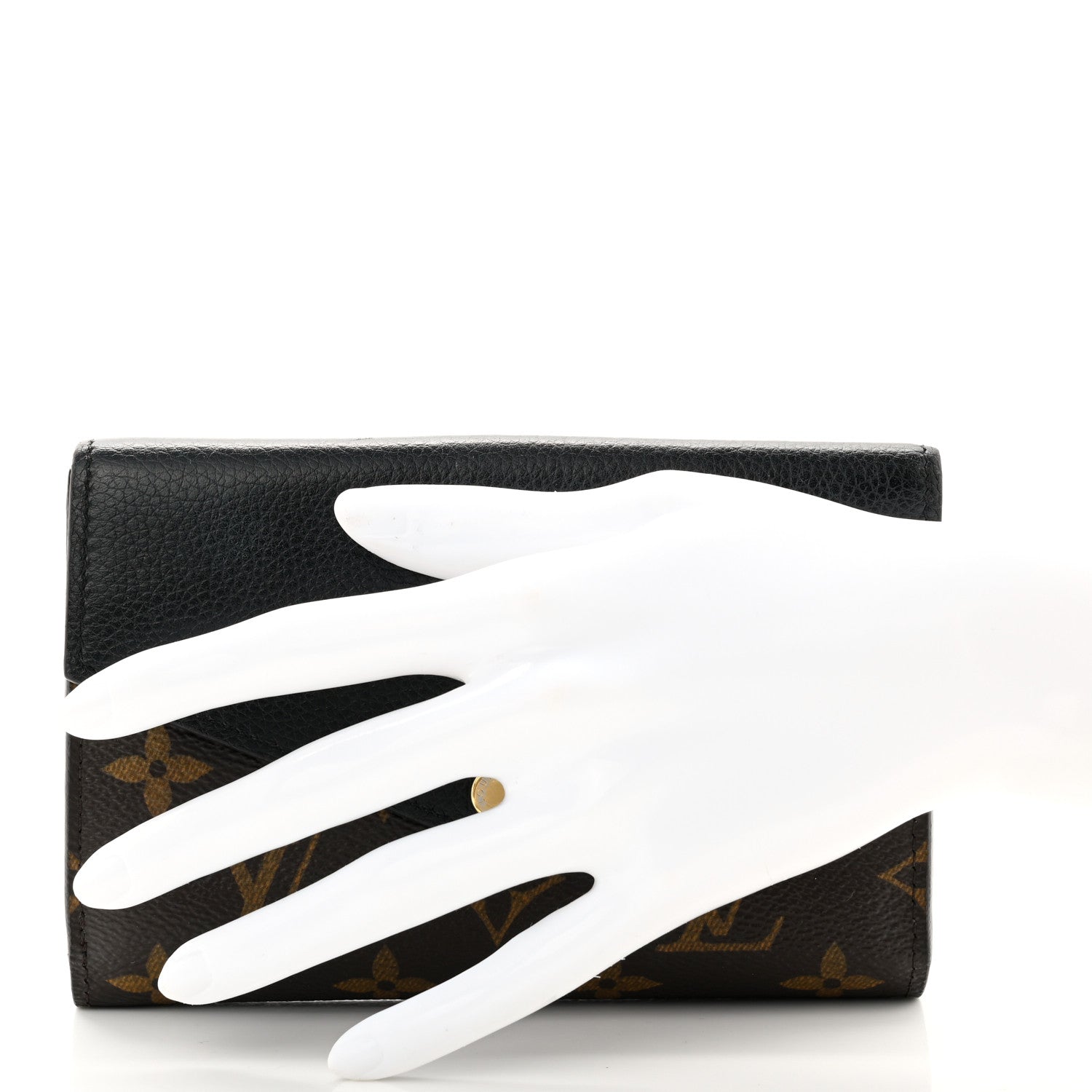 Louis Vuitton Monogram Pallas Compact Wallet Black 2 of 8