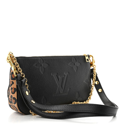 Louis Vuitton Empreinte Monogram Giant Wild At Heart Multi Pochette Accessories Black 3 of 10