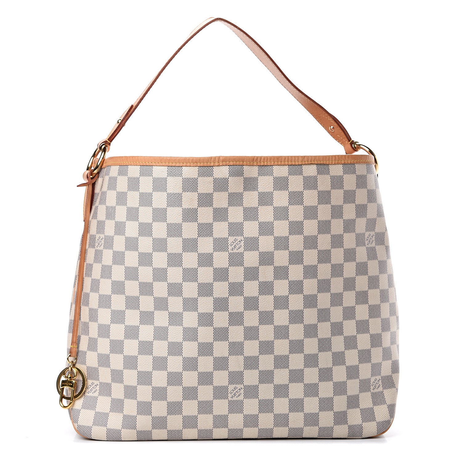 Louis Vuitton Damier Azur Delightful MM Rose Ballerine 1 of 16