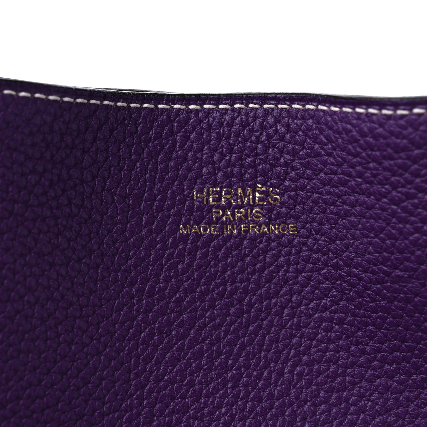 Taurillon Clemence Double Sens 45 Reversible Tote Bleu Zanzibar Ultraviolet