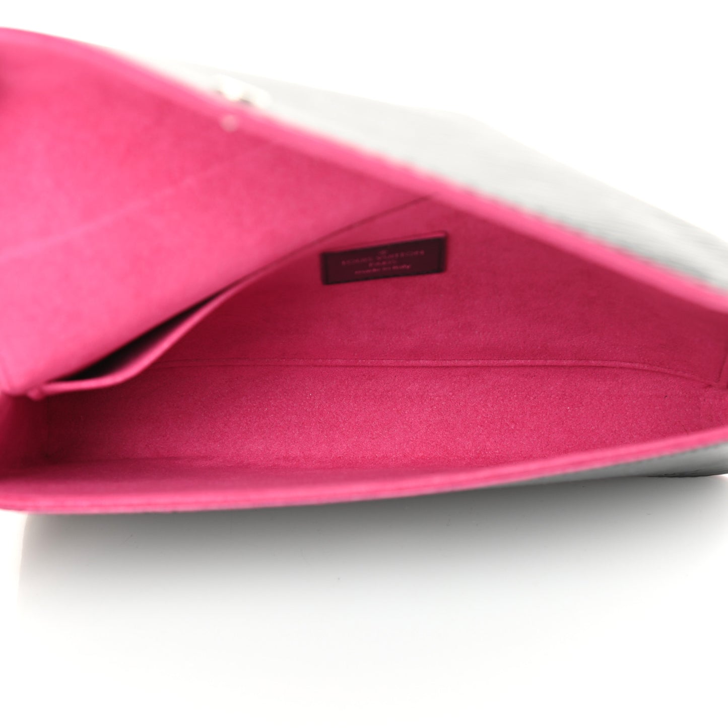 Epi Pochette Felicie Black Hot Pink