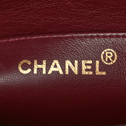 Chanel Lambskin Quilted XL Jumbo Single Flap Black 6 of 12
