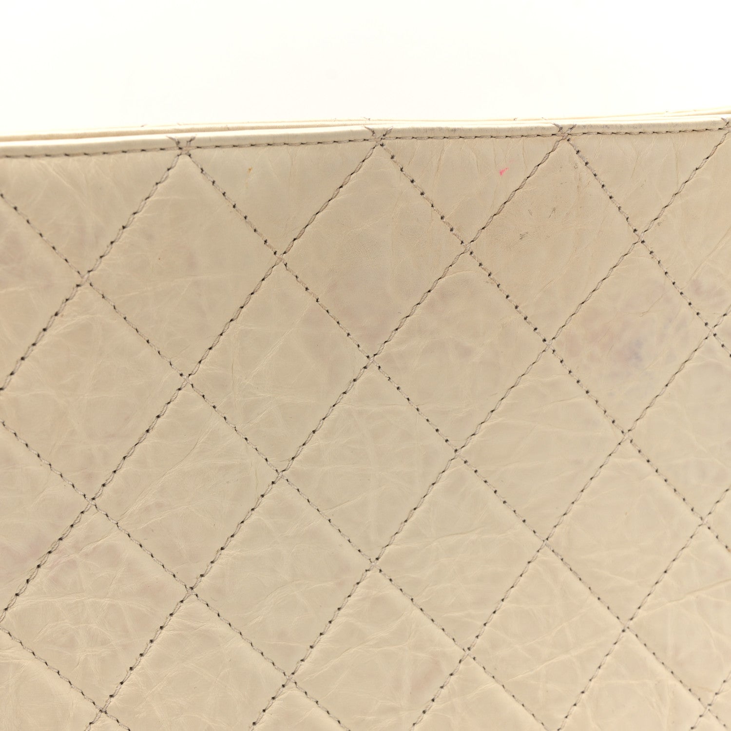 Chanel Aged Calfskin Quilted Reissue 2.55 Tote Ivory 12 of 14