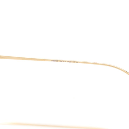 Fendi Metal Fendi Forever Aviator Sunglasses FF0407/G/S Gold 6 of 8
