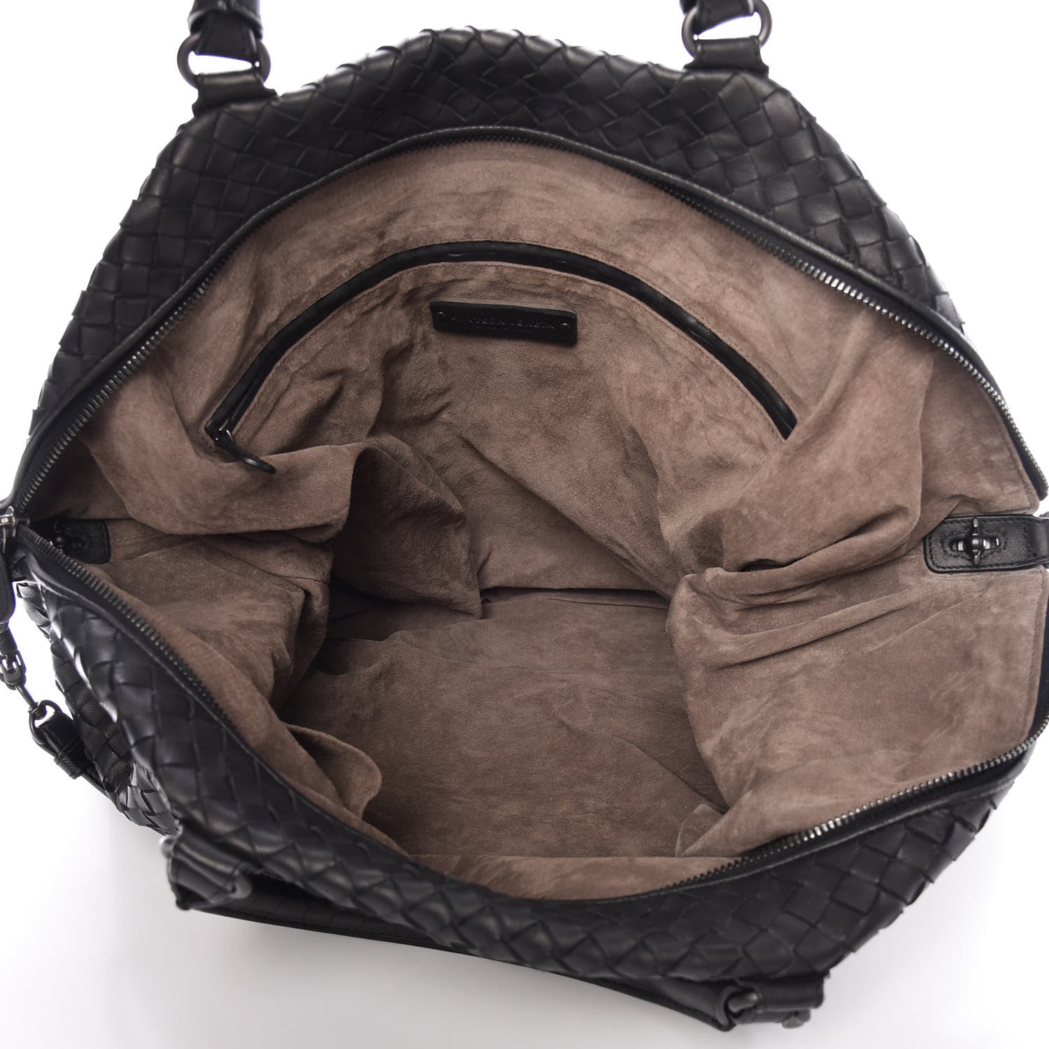 Bottega Veneta Nappa Intrecciato Maxi Convertible Tote Black 8 of 15