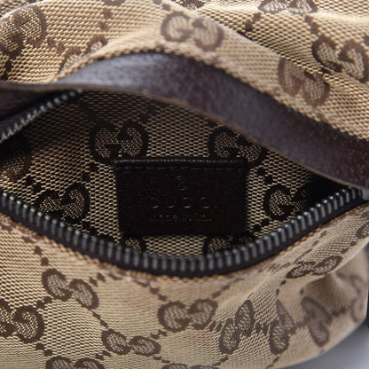 Gucci GG Monogram Double Pocket Belt Bag Dark Brown 8 of 11