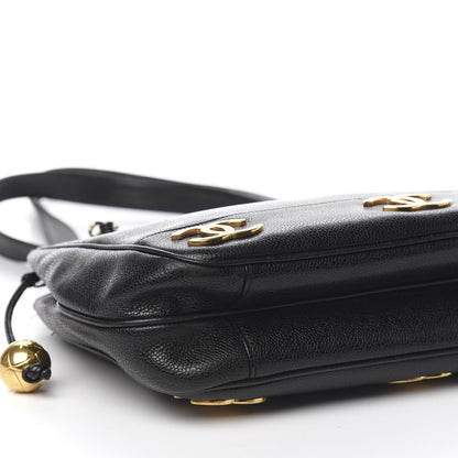 Chanel Caviar CC Shoulder Bag Black 10 of 12
