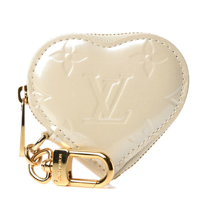 Louis Vuitton Vernis Heart Coin Purse Blanc Corail 1 of 11
