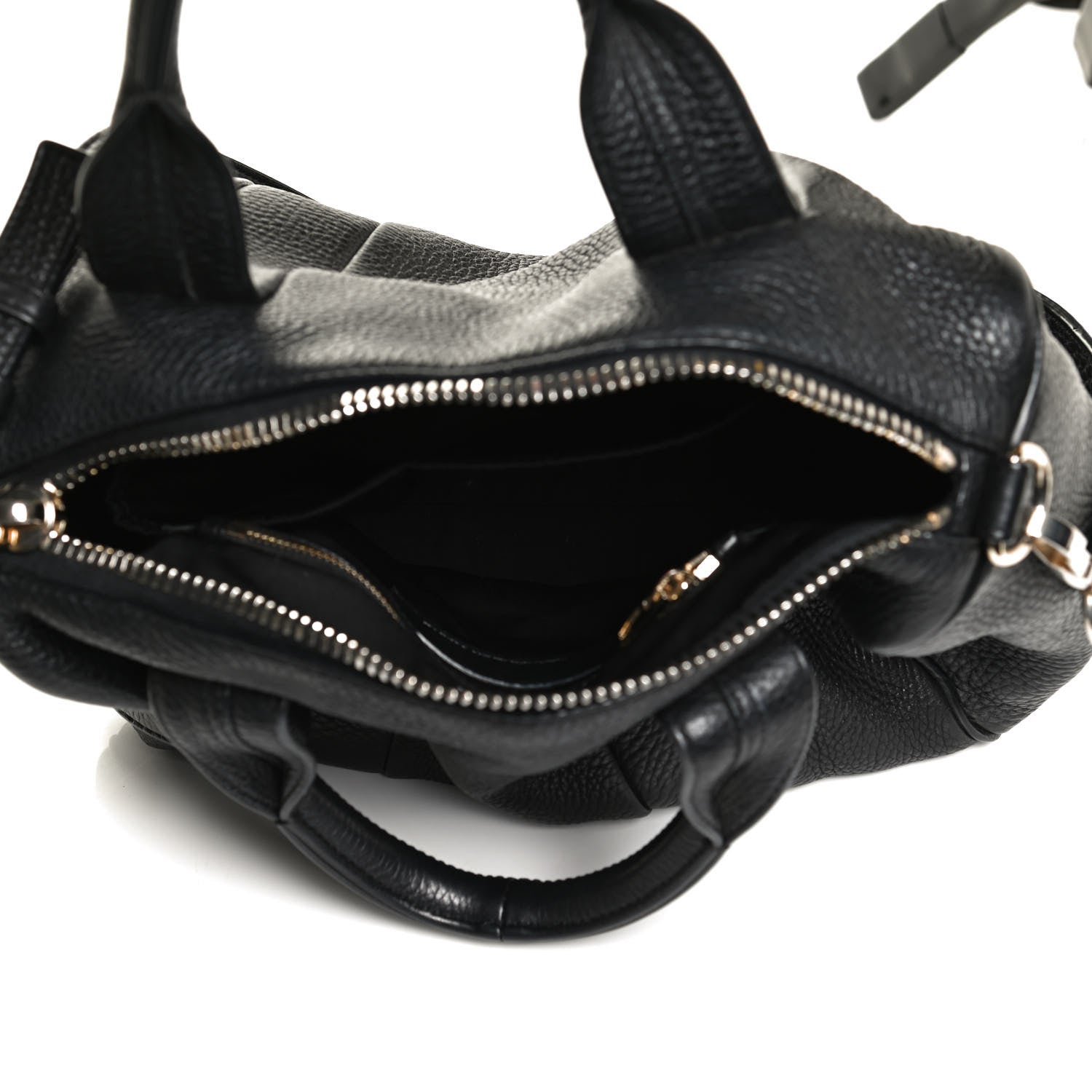 Alexander Wang Pebbled Lambskin Rocco Black Pale Gold Hardware 5 of 10