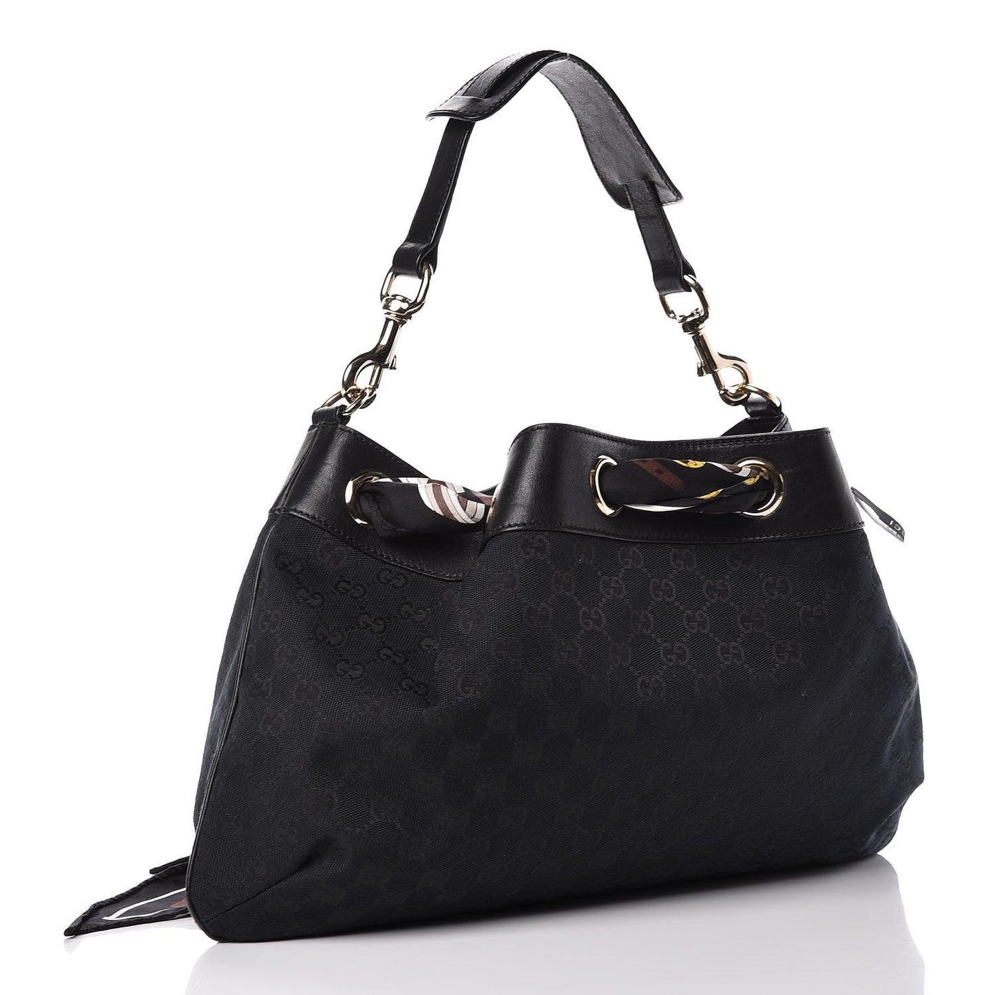 Monogram Positano Hobo Black