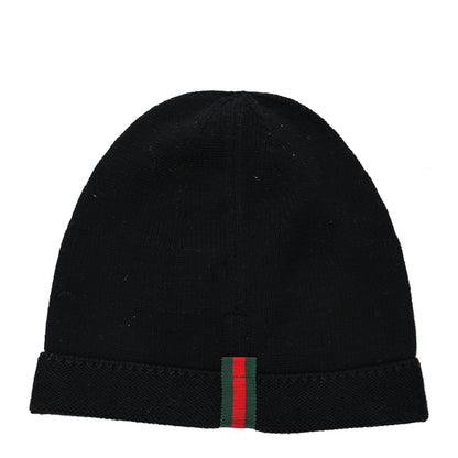 Gucci Wool Sequin Loved Beanie Hat M Black 3 of 4