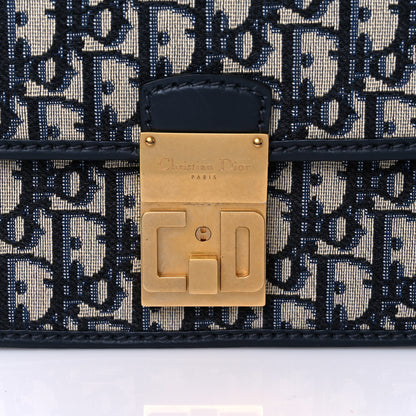 Christian Dior Oblique Flap Bag Navy Blue 12 of 12