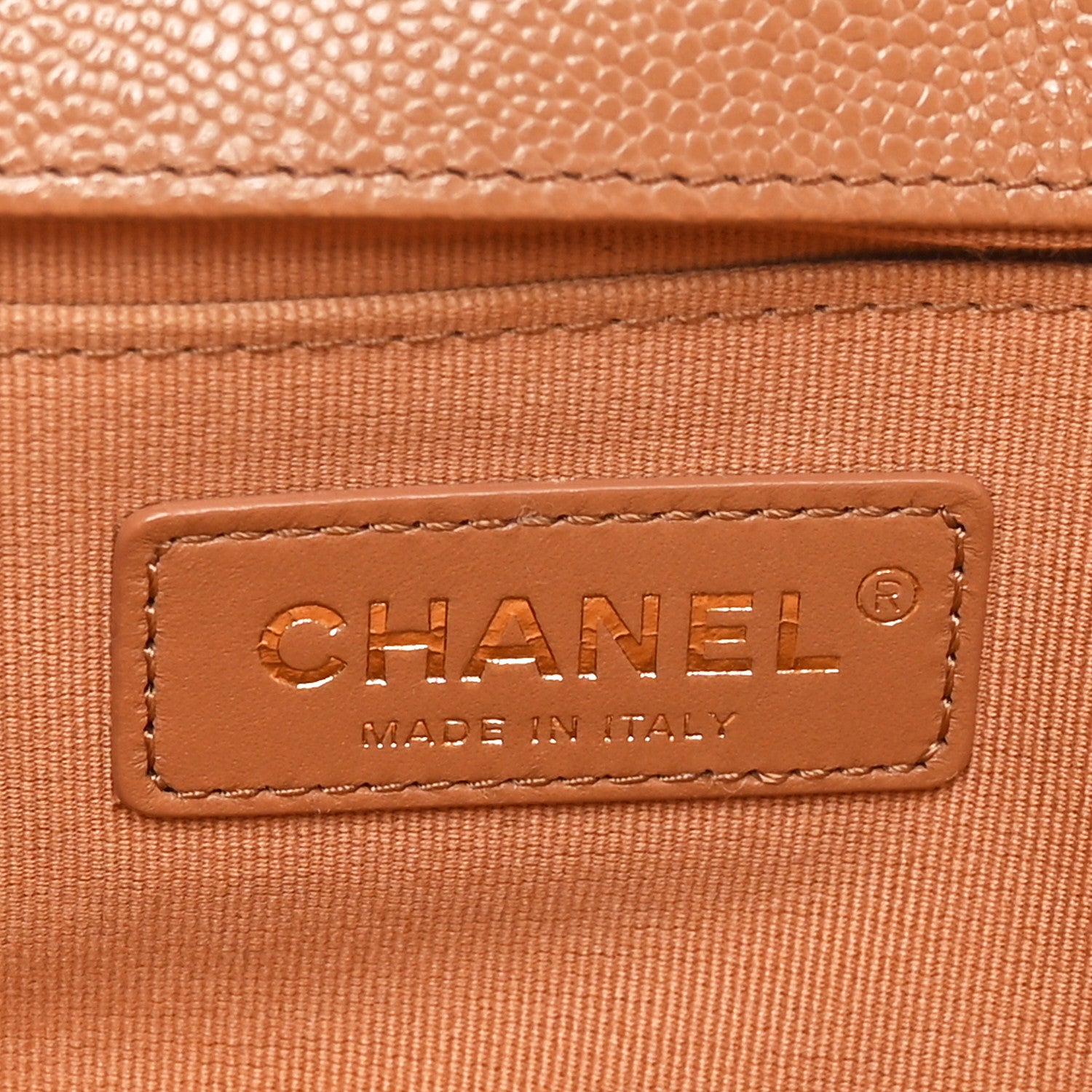 Chanel Caviar Quilted Medium Boy Flap Brown 6 of 10