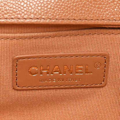 Chanel Caviar Quilted Medium Boy Flap Brown 6 of 10