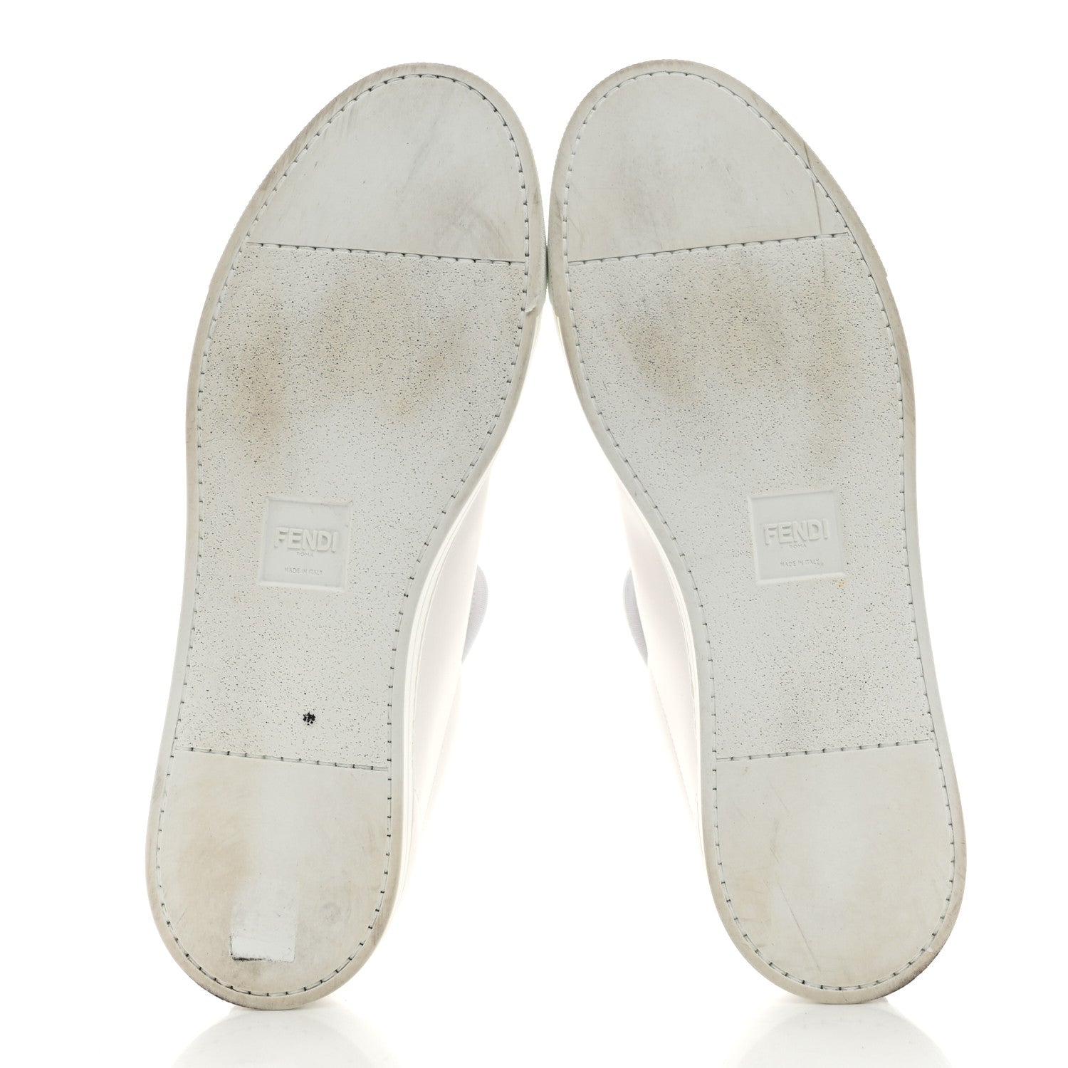 Fendi Calfskin FF Mens Low Top Sneakers 9 White 5 of 11