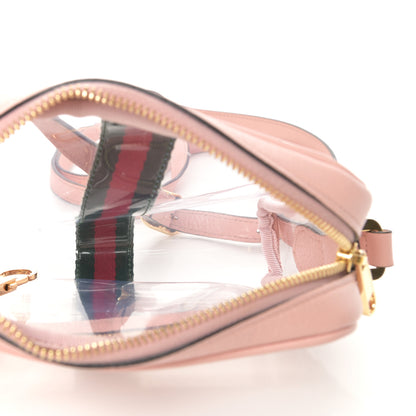 Gucci Vinyl Web Mini Ophidia Transparent Shoulder Bag Perfect Pink 5 of 8