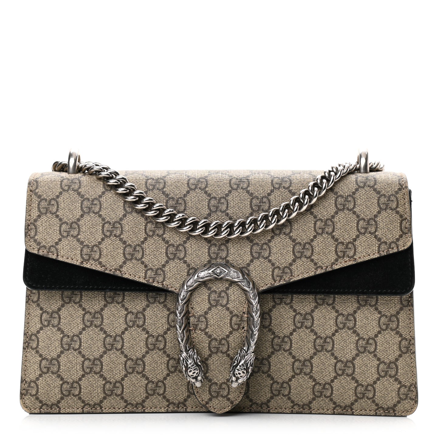 GG Supreme Monogram Small Dionysus Shoulder Bag Black