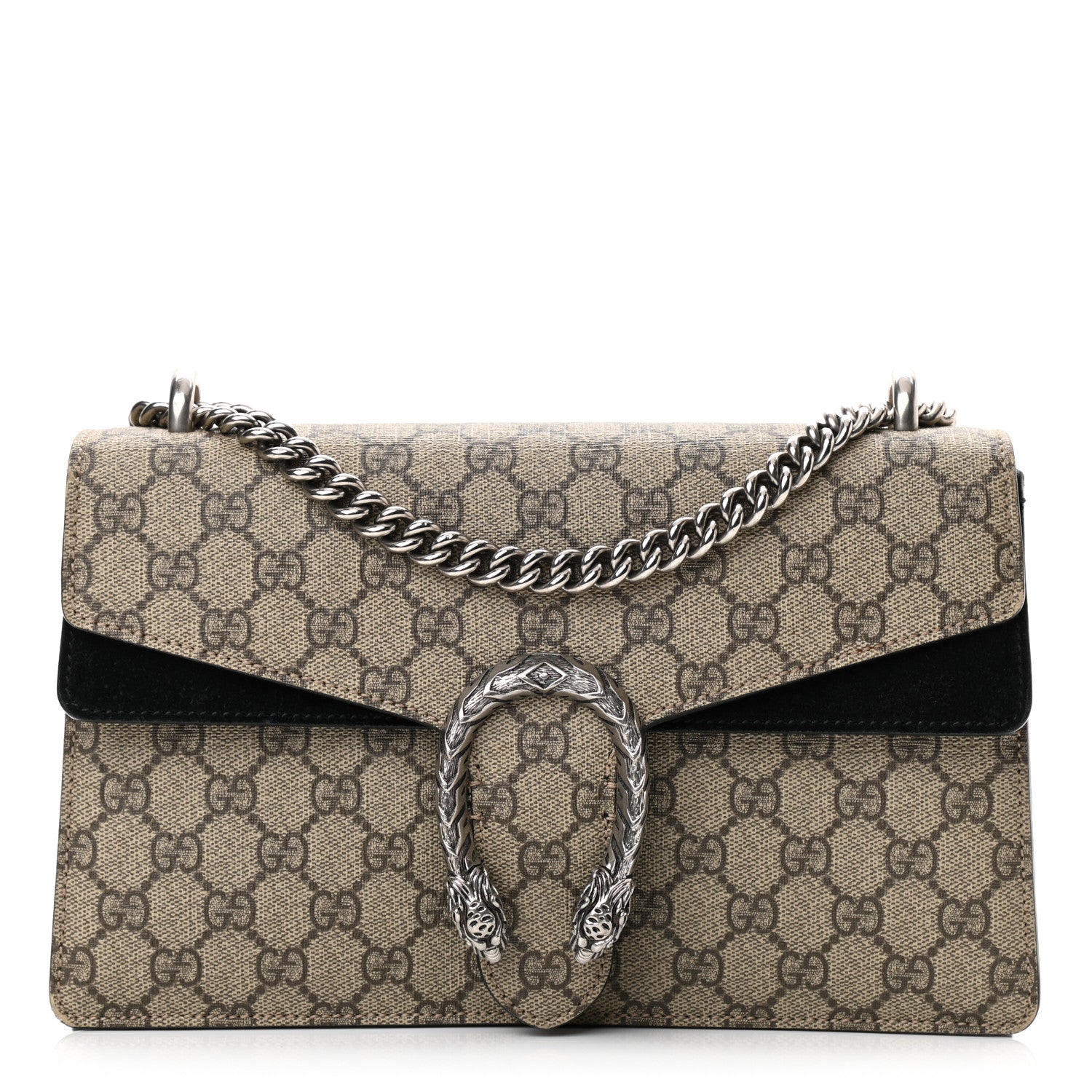 Gucci GG Supreme Monogram Small Dionysus Shoulder Bag Black 1 of 17