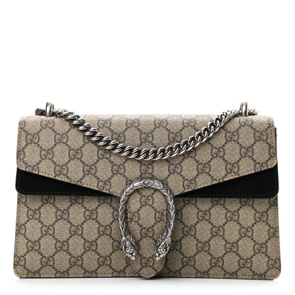 Gucci GG Supreme Monogram Small Dionysus Shoulder Bag Black 1 of 17