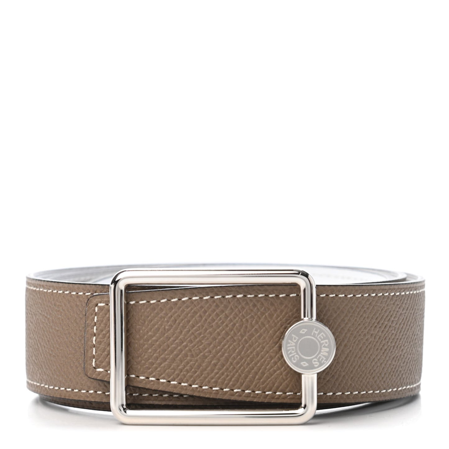 Epsom 38mm Oscar Belt 75 Etoupe White