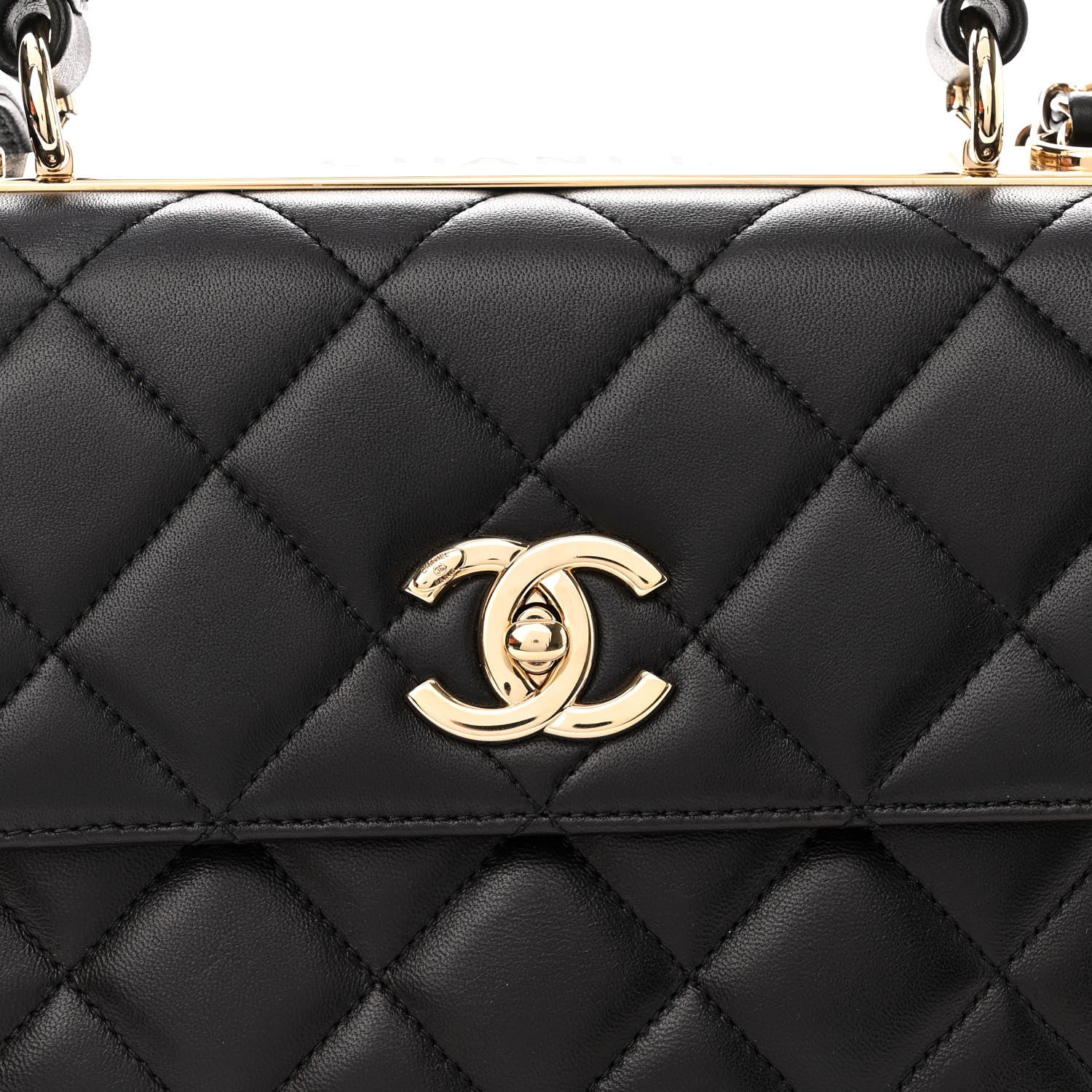 Chanel Lambskin Quilted Small Trendy CC Dual Handle Flap Bag Black 8 of 10