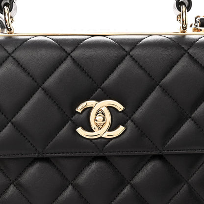 Chanel Lambskin Quilted Small Trendy CC Dual Handle Flap Bag Black 8 of 10