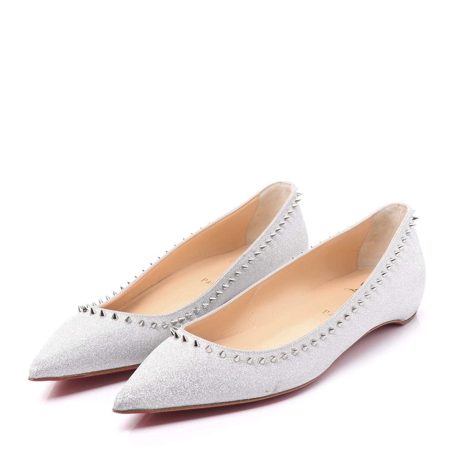 Mini Glitter Anjalina Flats 39.5 Silver