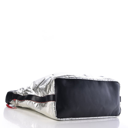 Chanel Reversible Chanel Airlines Tote Silver Navy 8 of 18