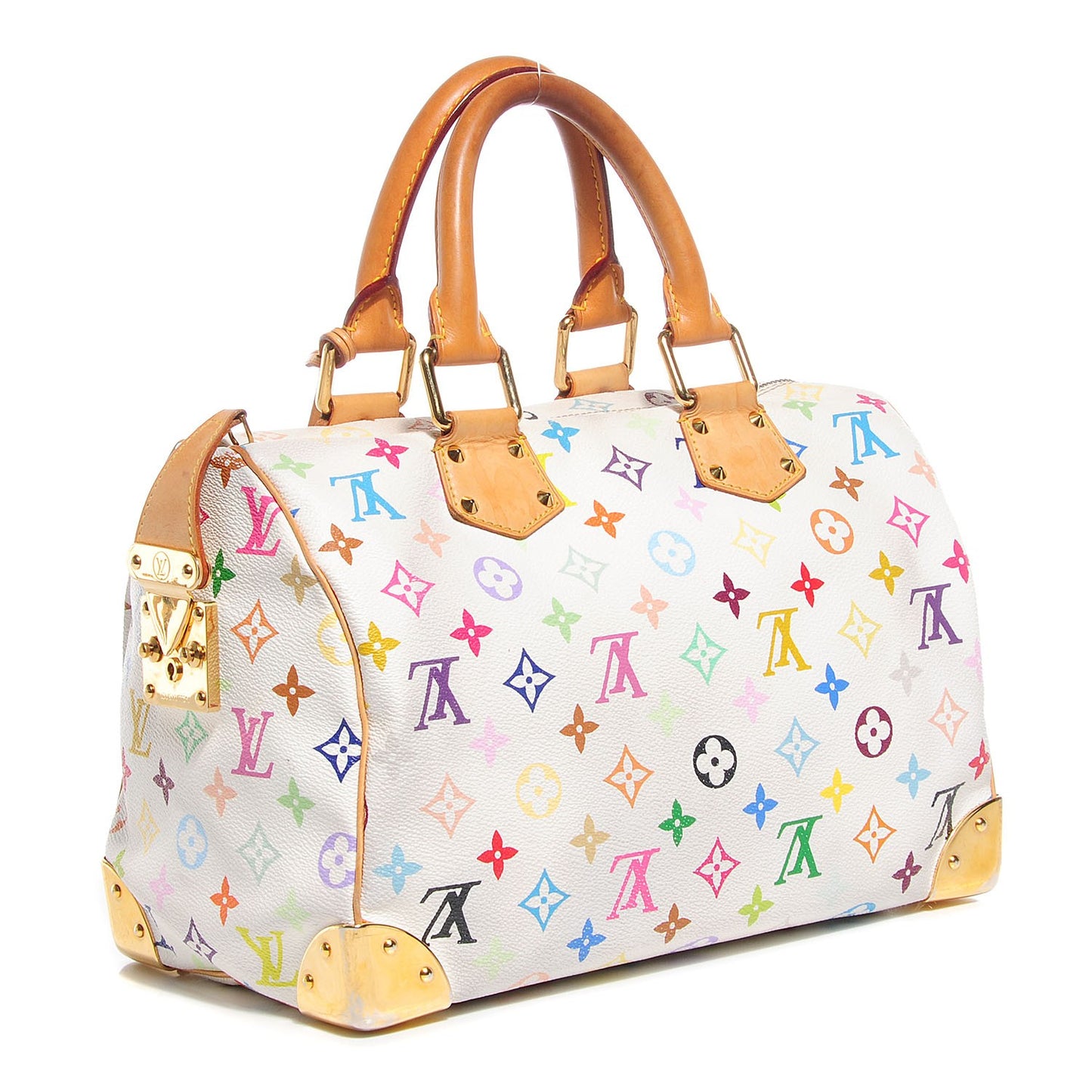 Monogram Multicolor Speedy 30 White