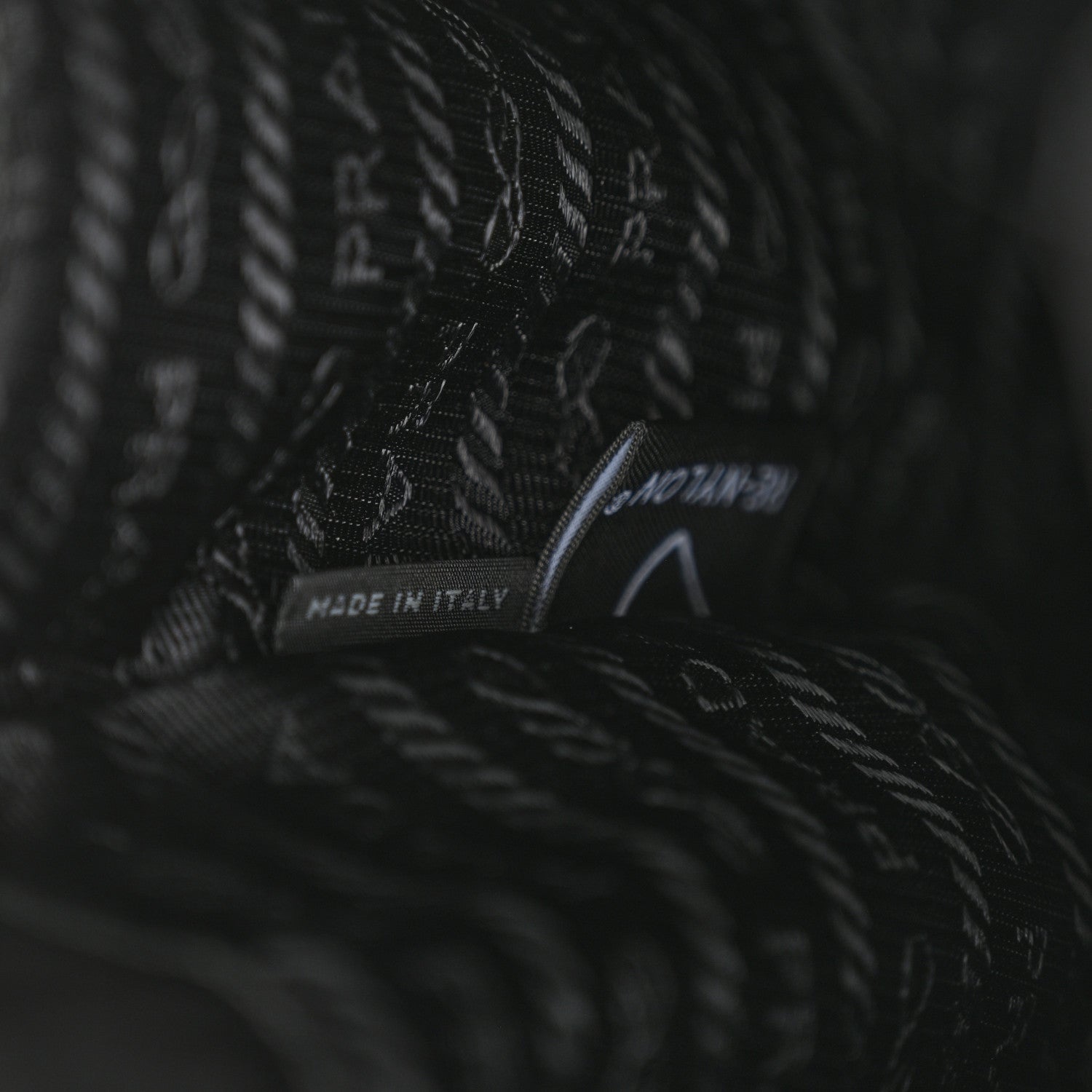 Prada Saffiano Tessuto Nylon Vela Bucket Wristlet Black 7 of 10