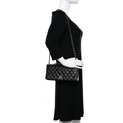 Chanel Lambskin Studded Medium Metal Beauty Flap Black 2 of 11