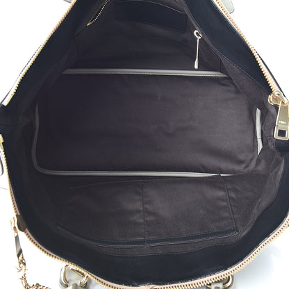 Chloe Smooth Calfskin Large Baylee Tote Black Grey 5 of 19