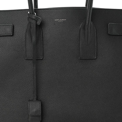 Saint Laurent Grained Calfskin Large Sac De Jour Carryall Black 7 of 10