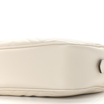Gucci Calfskin Matelasse Small GG Marmont Chain Shoulder Bag White 10 of 10