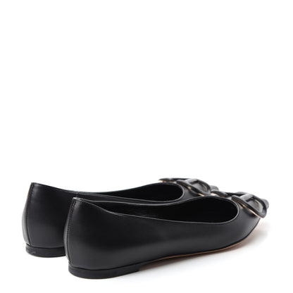 Valentino Garavani Nappa Vlogo Flats 37.5 Black 4 of 10