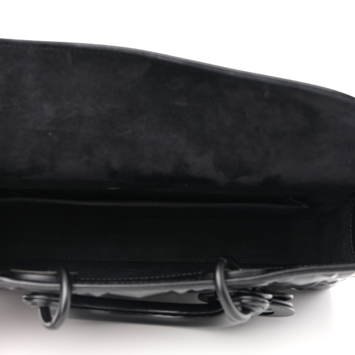 Christian Dior Calfskin Cannage Diamond Medium Lady D-Joy Black 6 of 10