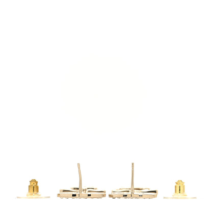 Chanel Crystal CC No 5 Drop Earrings Gold 3 of 4