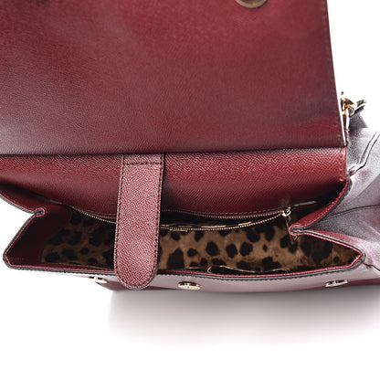 Dolce & Gabbana Dauphine Large Miss Sicily Satchel Burgundy 6 of 13