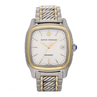 David Yurman Stainless Steel 18K Yellow Gold 35mm Thoroughbred Automatic Watch 1 of 5