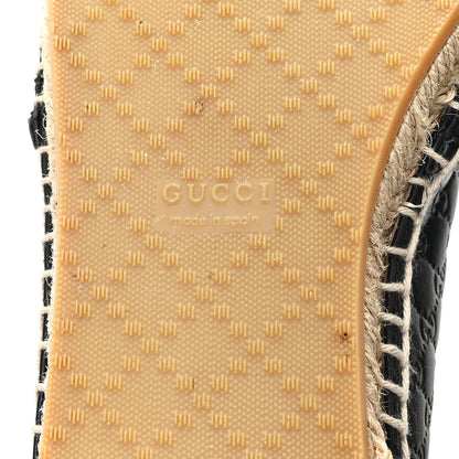 Gucci Microguccissima Signature Espadrilles 38 Black 7 of 9