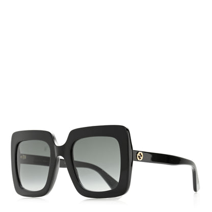 Gucci Acetate Oversize Sunglasses GG0328S Black 1 of 9