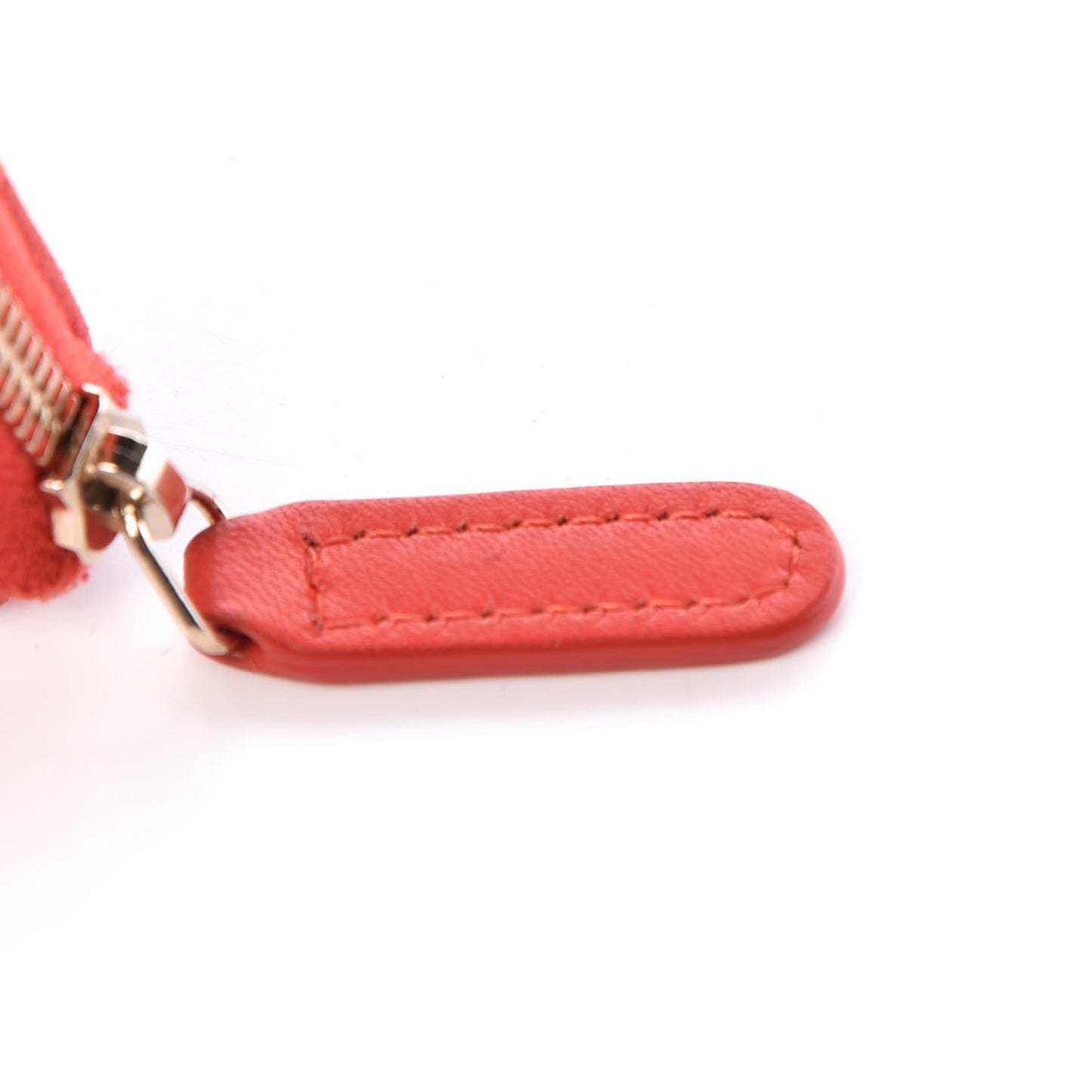 Lambskin Quilted Key Holder Case Red